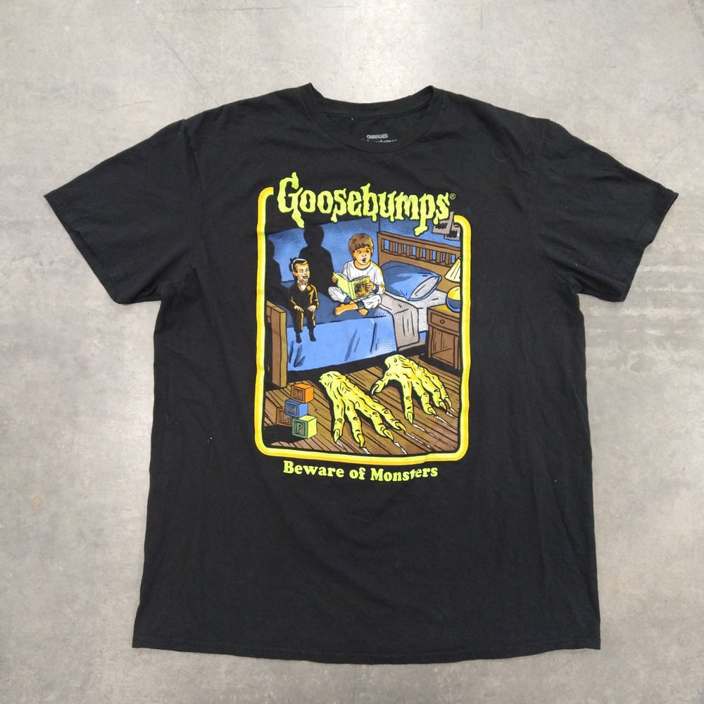 Goosebumps Black Graphic T-Shirt L Measurements In Pics